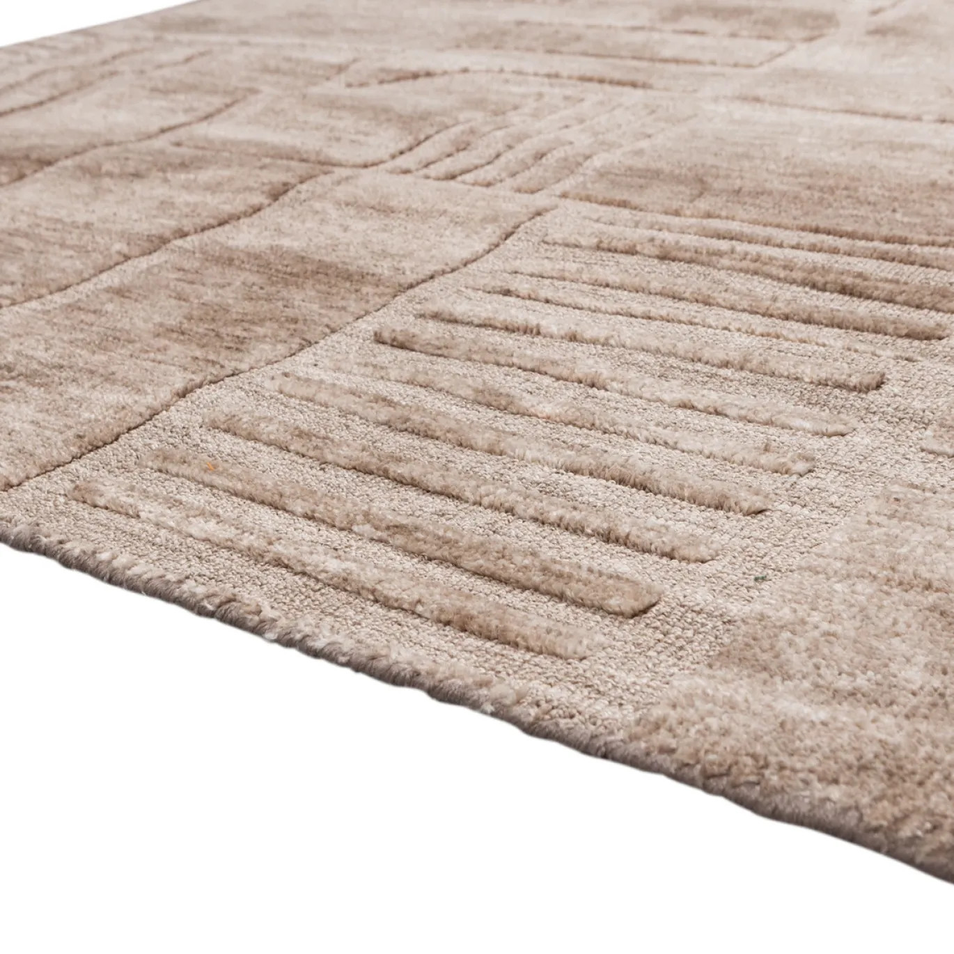 Woood Vloerkleed Lovi Polyester/katoen Taupe 170x240cm