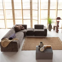 Woood Vloerkleed Ruglio Wol/Jute Bruin 170x240cm