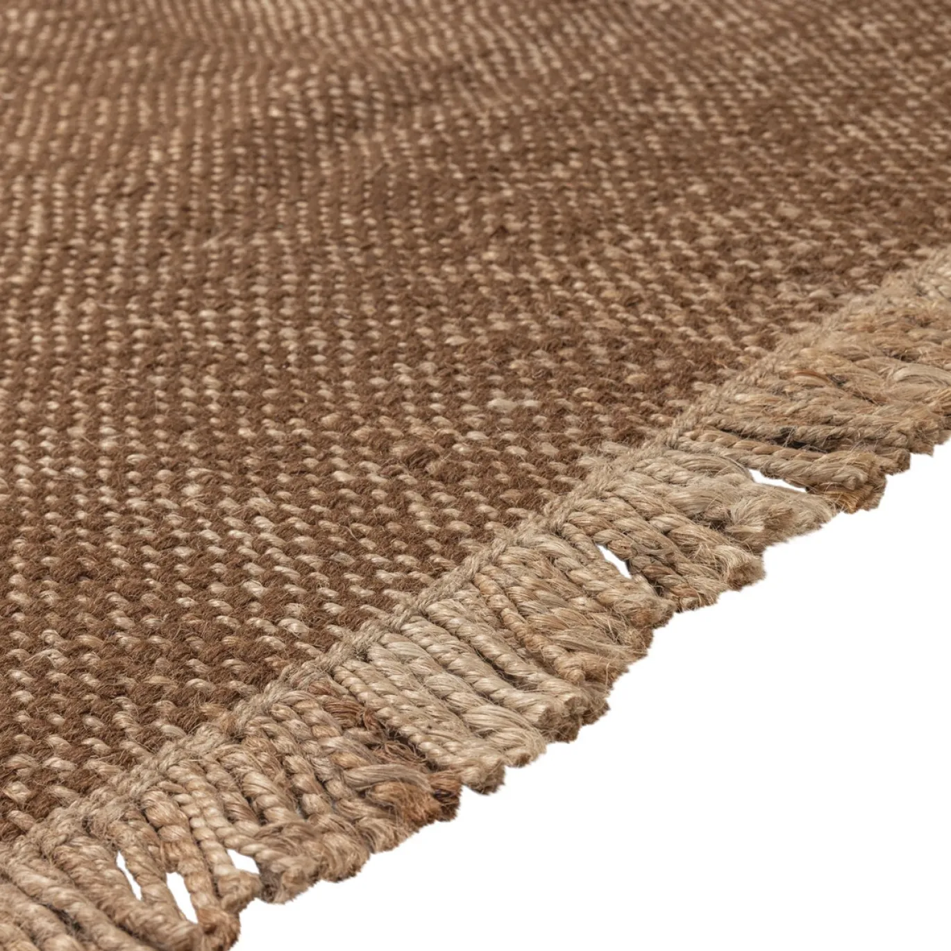 Woood Vloerkleed Ruglio Wol/Jute Bruin 170x240cm