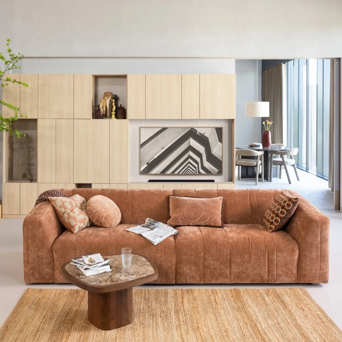 Woood Vloerkleed Tepas Jute Naturel 170x240cm