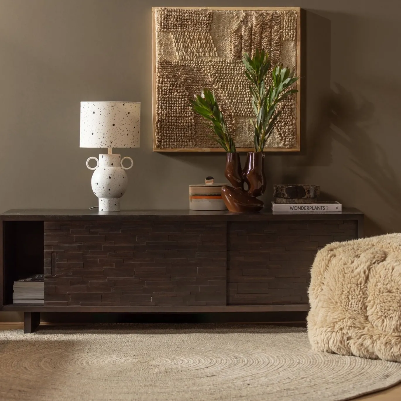 Woood Vloerkleed Utopia Rond Naturel Ø200cm