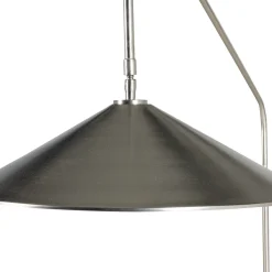 Woood Vloerlamp Korn Metaal Chroom