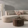 Woood Vloerlamp Loft Metaal/Bouclé Naturel Met Stippen 130xo30cm