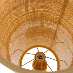 Woood Vloerlamp Syro Raffia Naturel 130xØ30cm