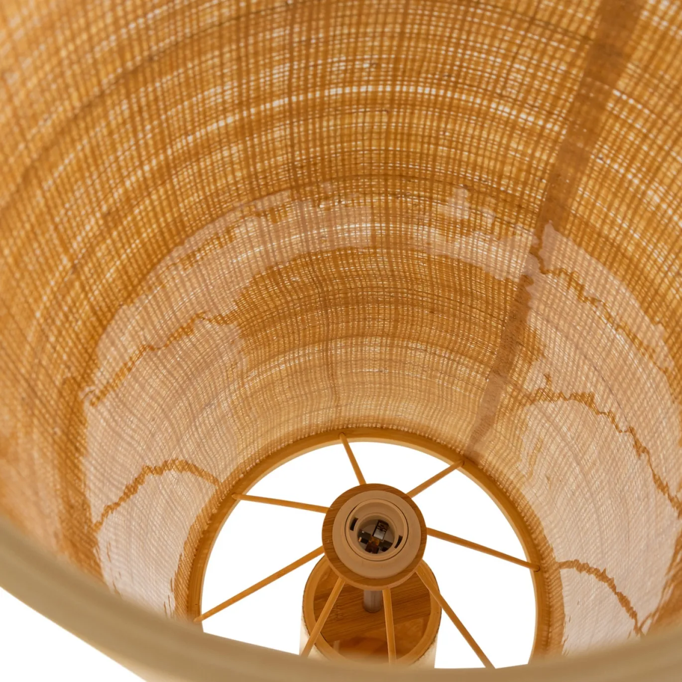 Woood Vloerlamp Syro Raffia Naturel 130xØ30cm