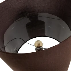 Woood Vloerlamp Zivian Hoogglans Donkerbruin