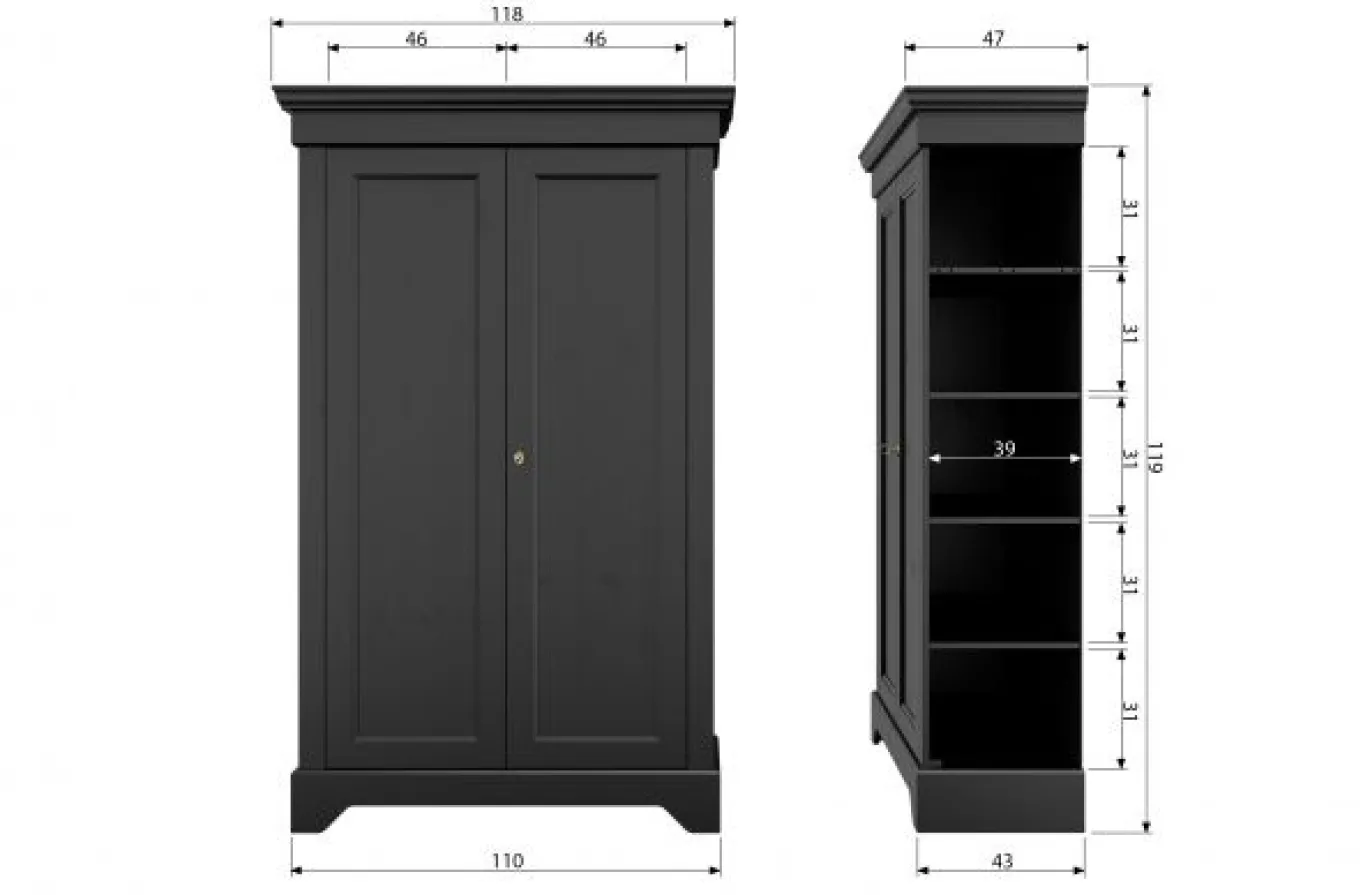 Woood Wandkast Isabel Large