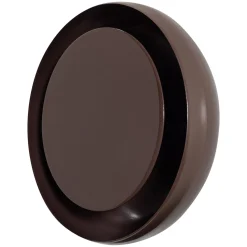 Woood Wandlamp Gloomy Rond Metaal Bruin