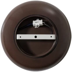 Woood Wandlamp Gloomy Rond Metaal Bruin