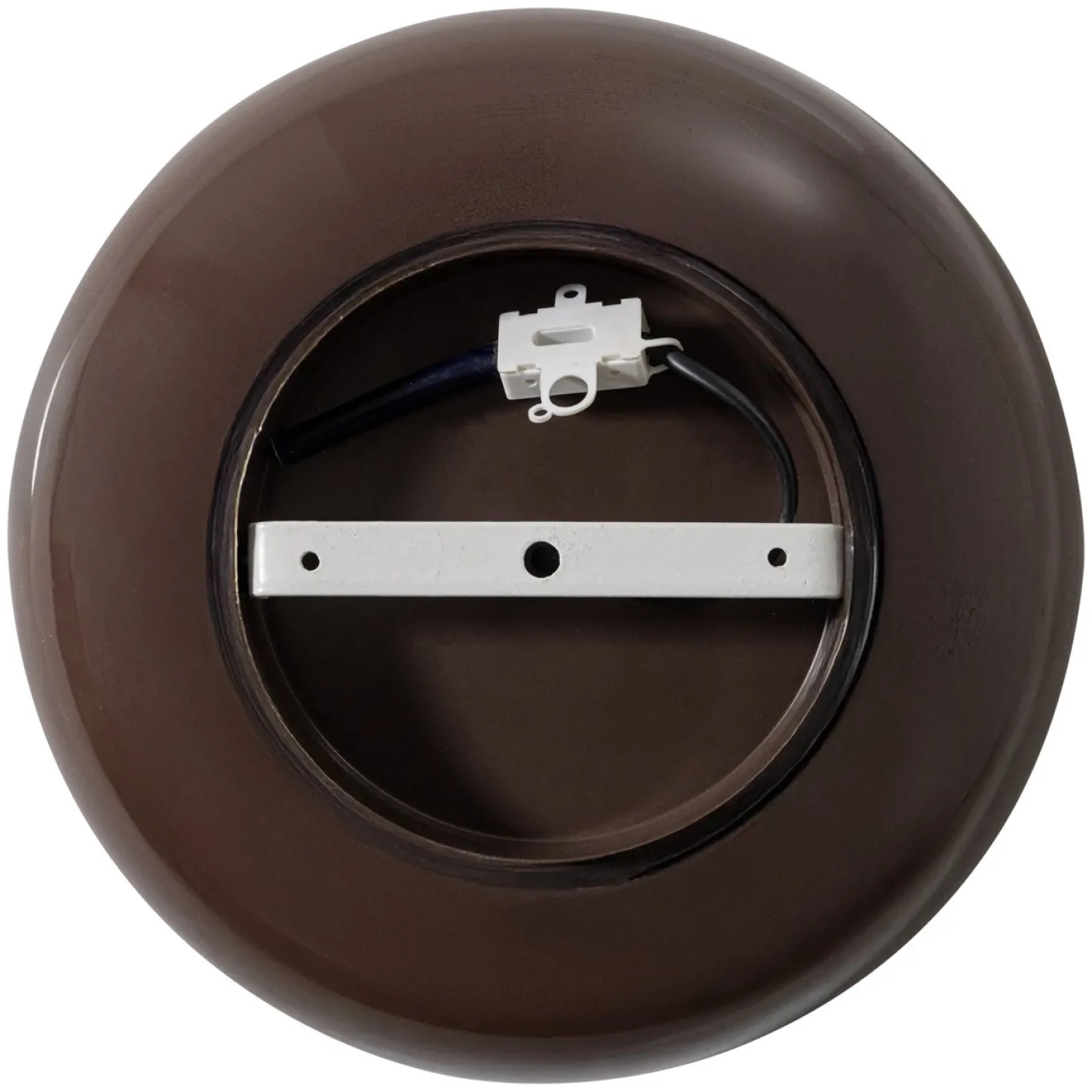 Woood Wandlamp Gloomy Rond Metaal Bruin