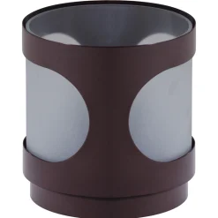 Woood Windlicht Tavo Metaal Glas Bruin Set Van 2