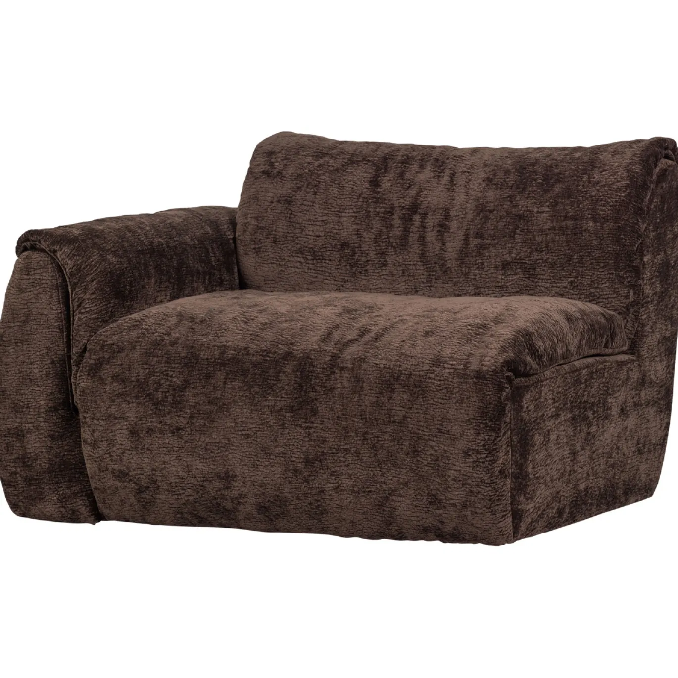 Woood 1-zits Baggy Met Arm Links 3d Chenille Donkerbruin