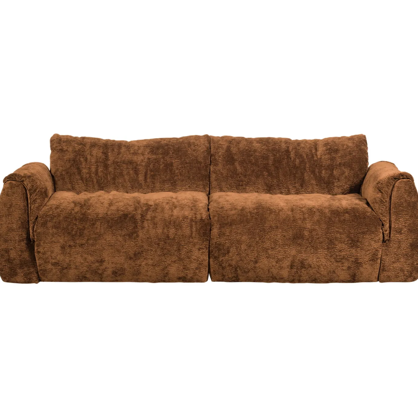 Woood 2-zits Bank Baggy 3d Chenille Middenbruin