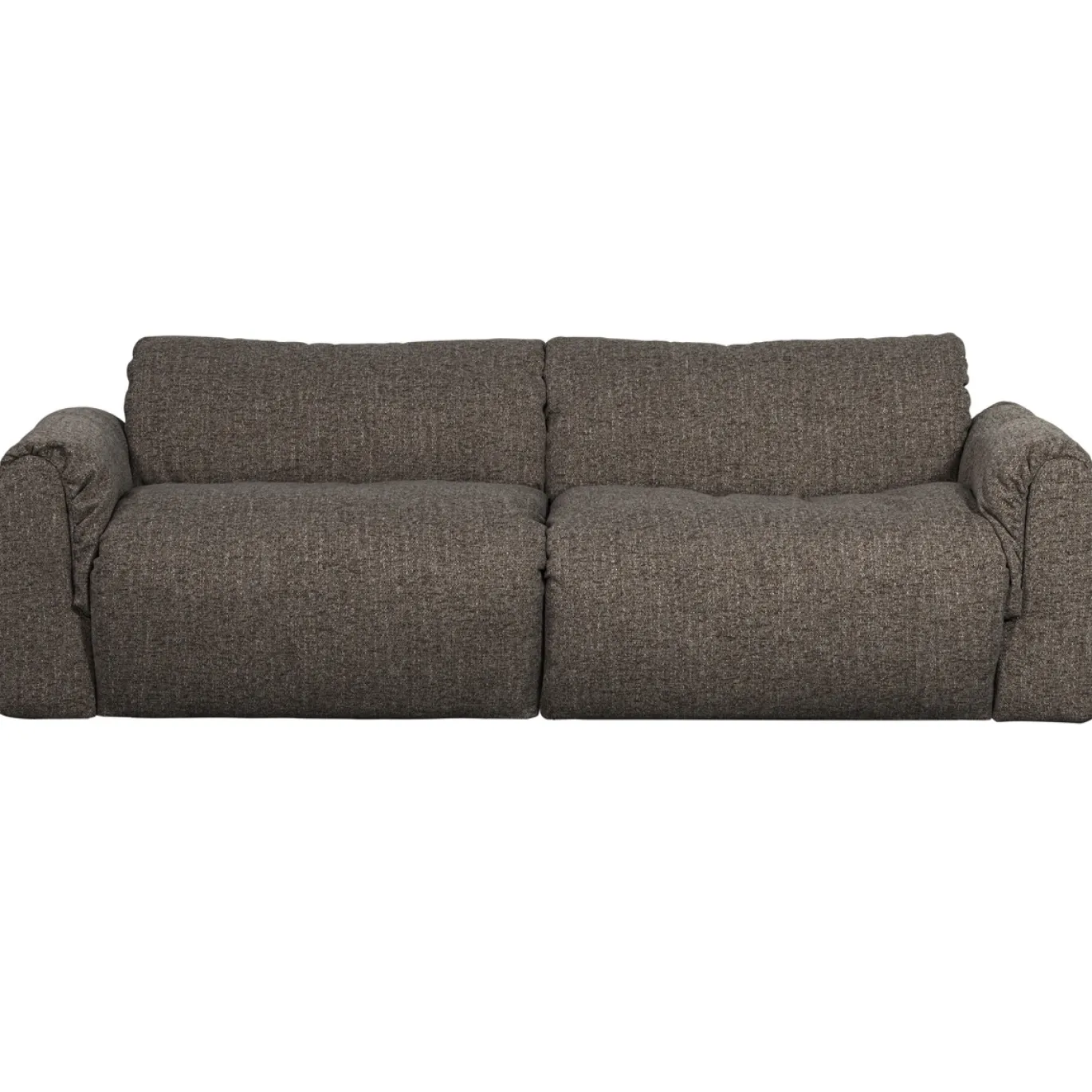 Woood 2-zits Bank Baggy Geweven Stof Warmgrijs Melange