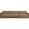 Woood 3-zits Bank Baggy Geweven Chenille Bruin