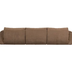 Woood 3-zits Bank Baggy Geweven Chenille Bruin
