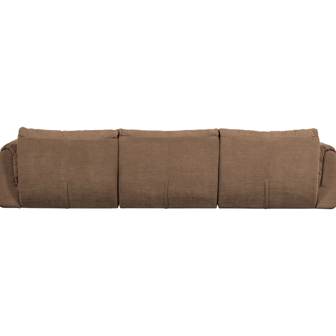 Woood 3-zits Bank Baggy Geweven Chenille Bruin