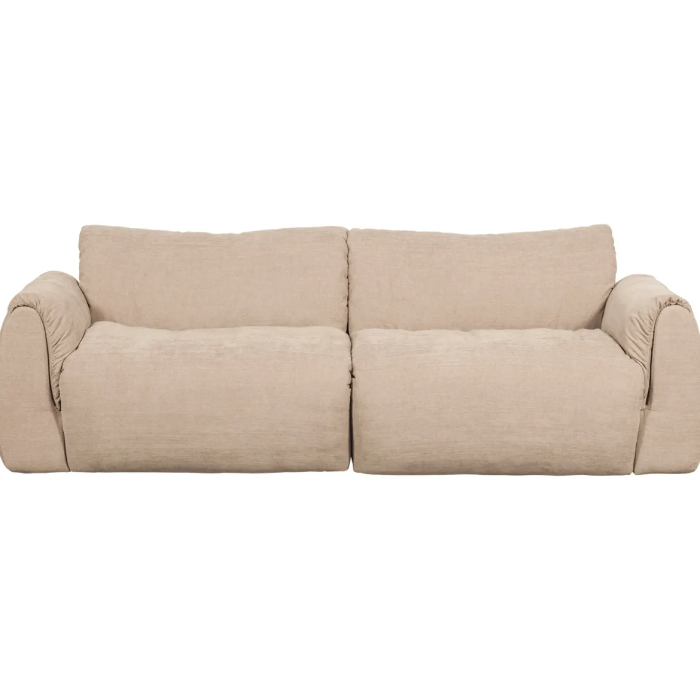 Woood 2-zits Bank Baggy Geweven Chenille Zand