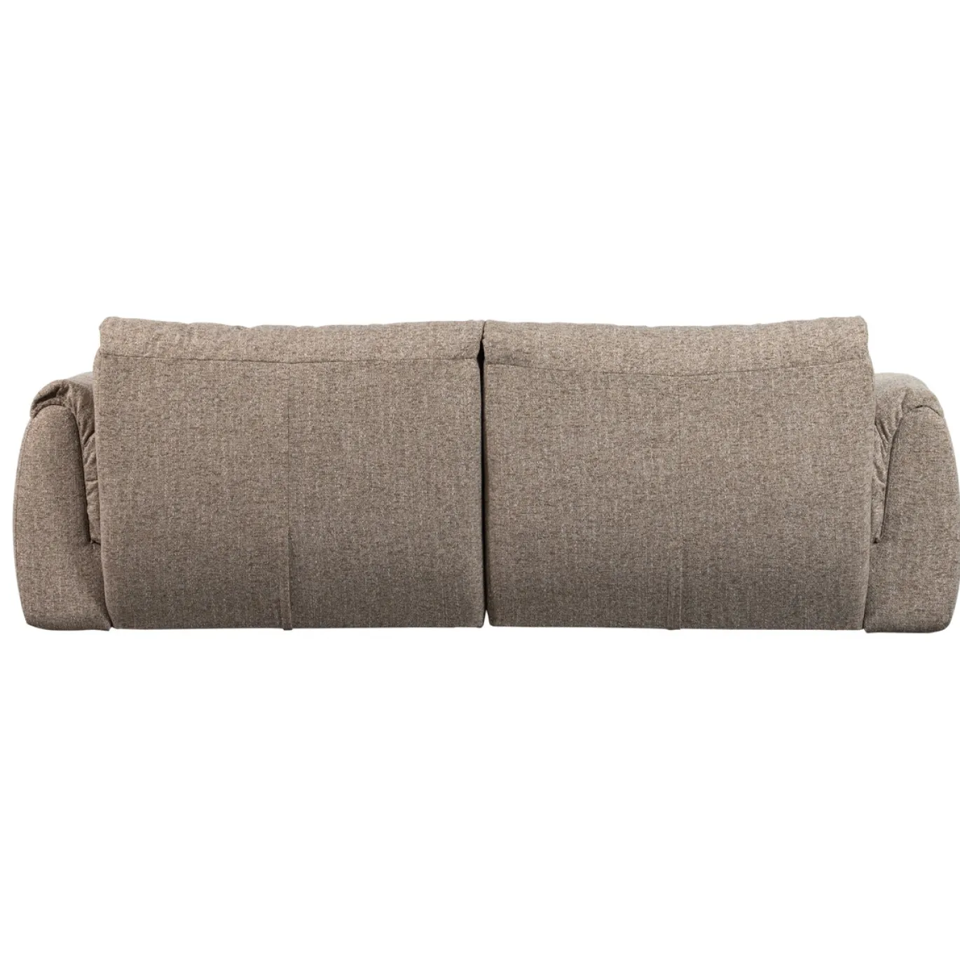 Woood 2-zits Bank Baggy Geweven Stof Bruin Melange