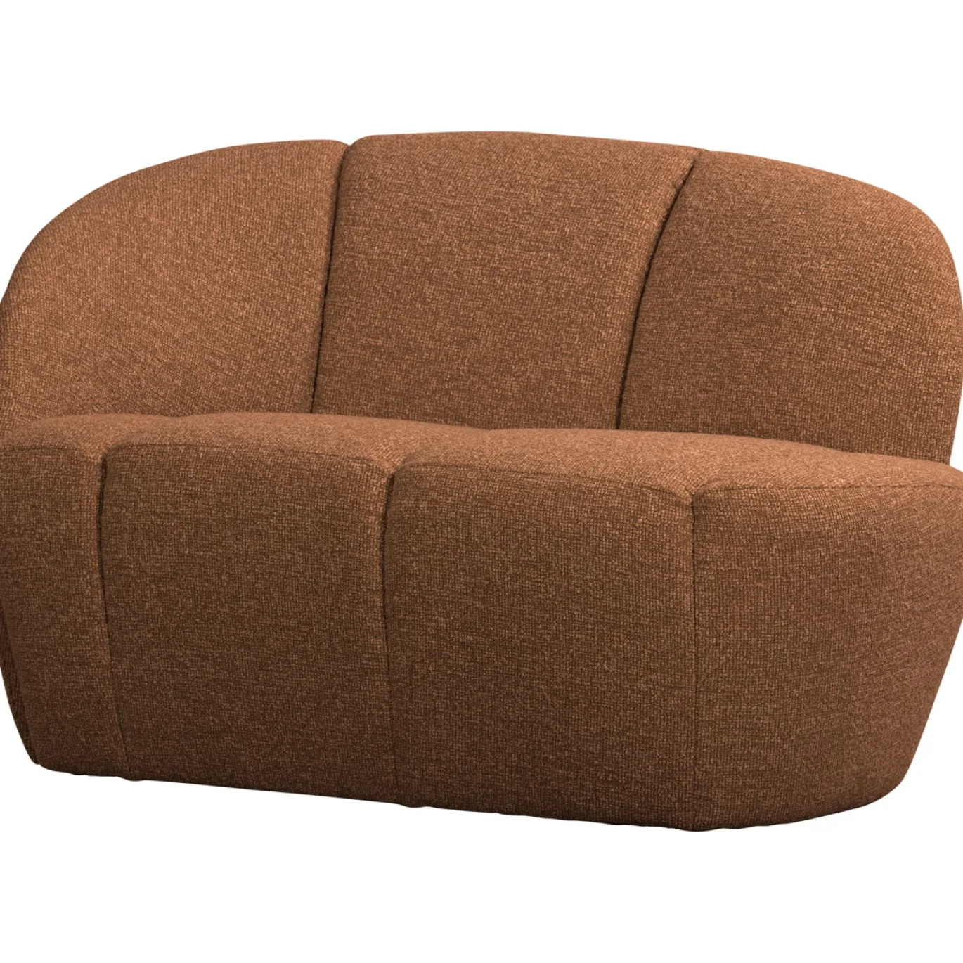 Woood 2-zits Bankje Mojo Links Boucle Roestbruin Melange