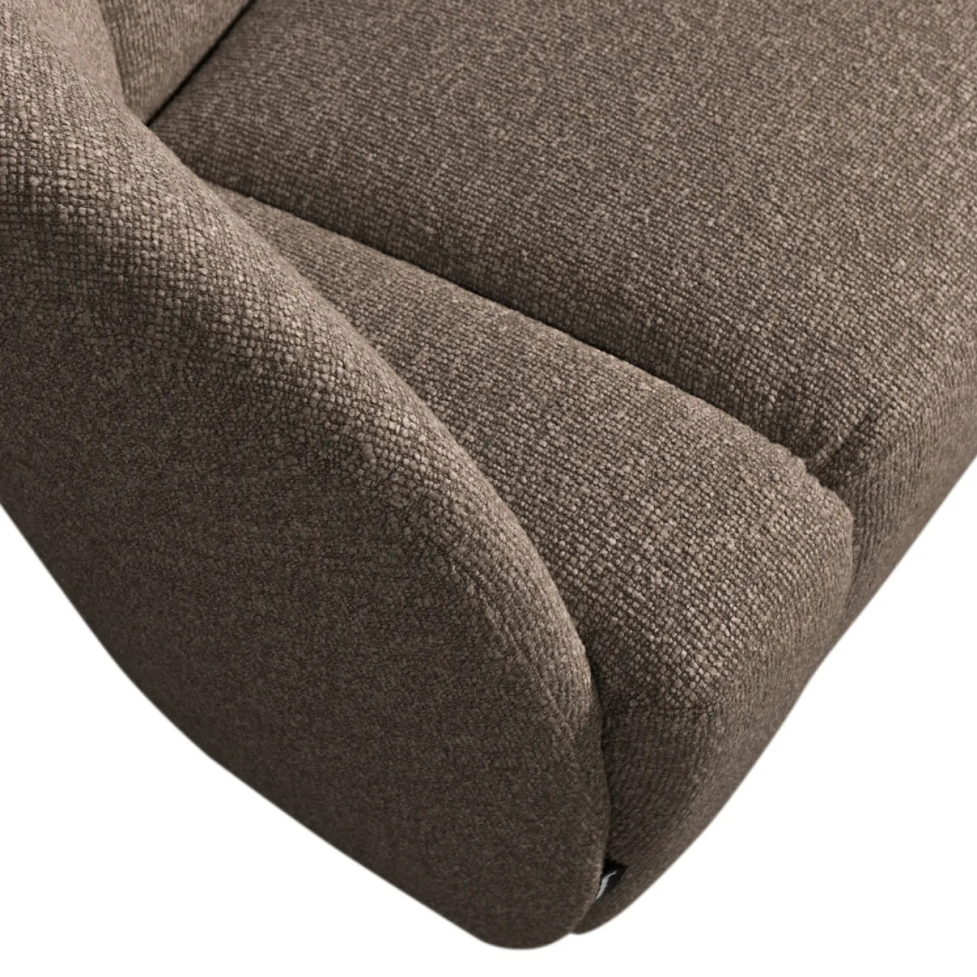 Woood 2-zits Bankje Mojo Links Boucle Bruin Melange