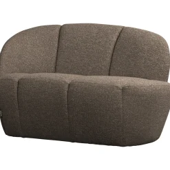 Woood 2-zits Bankje Mojo Links Boucle Bruin Melange