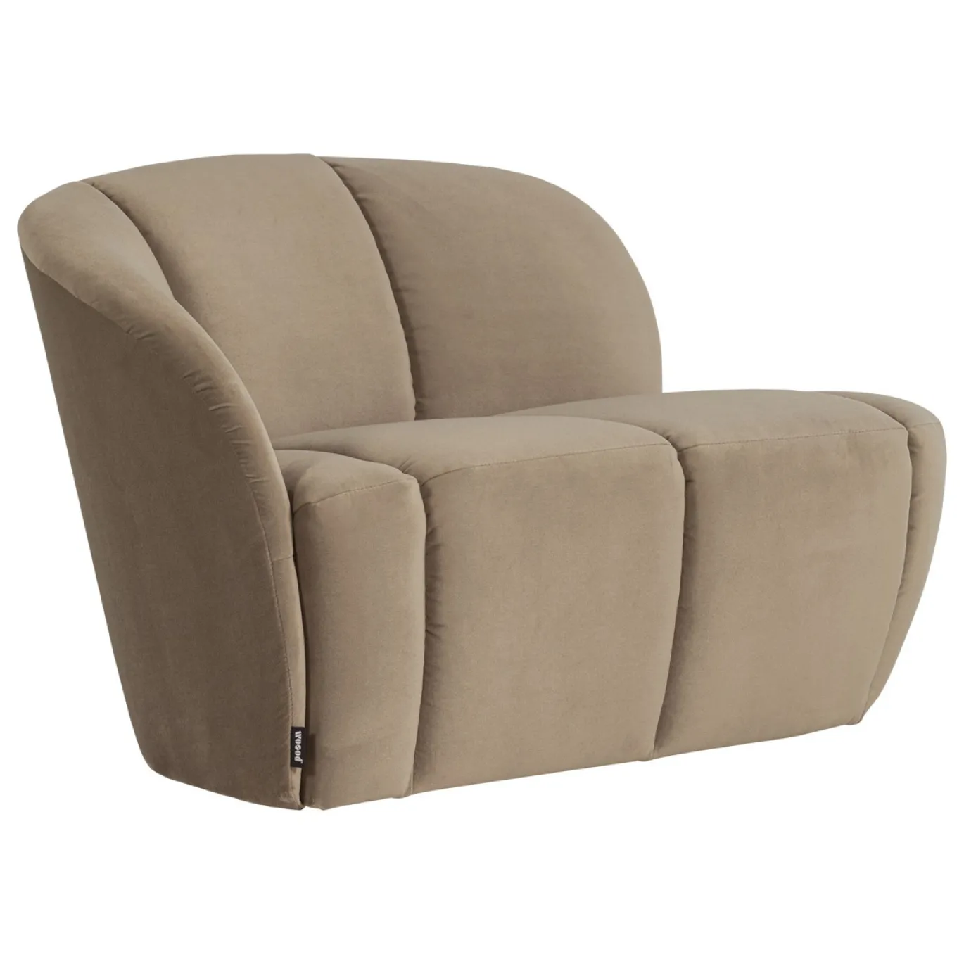 Woood 2-Zits Bankje Mojo Links Velvet Khaki