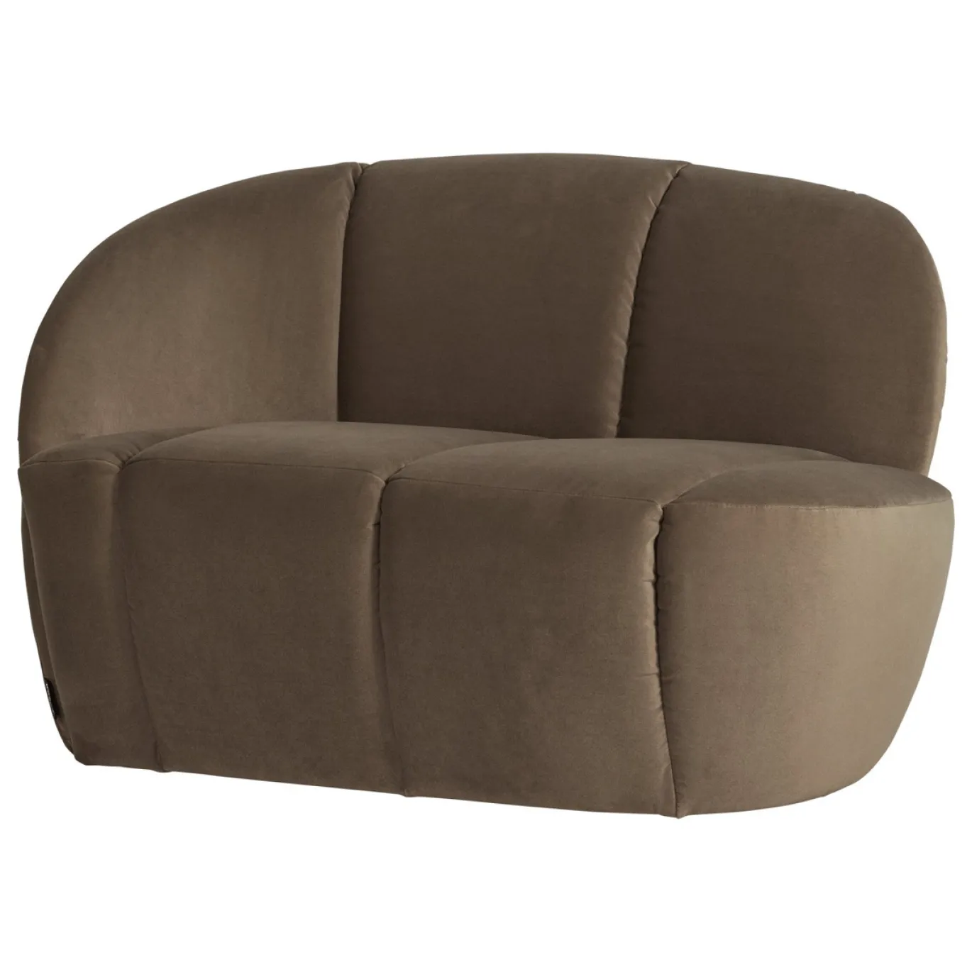 Woood 2-Zits Bankje Mojo Links Velvet Taupe