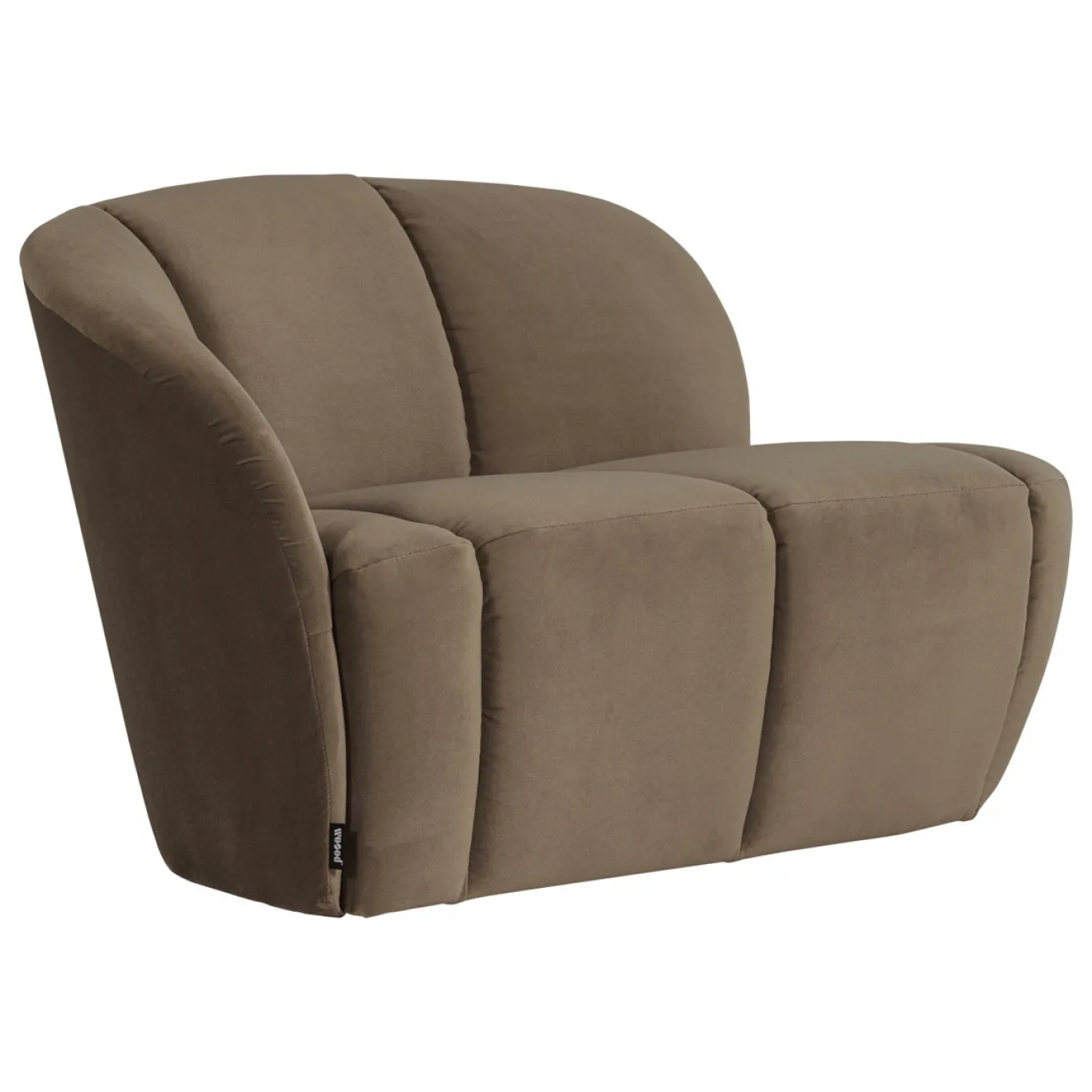 Woood 2-Zits Bankje Mojo Links Velvet Taupe