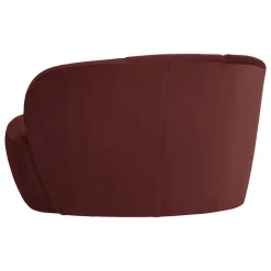 Woood 2-Zits Bankje Mojo Links Velvet Kastanjebruin