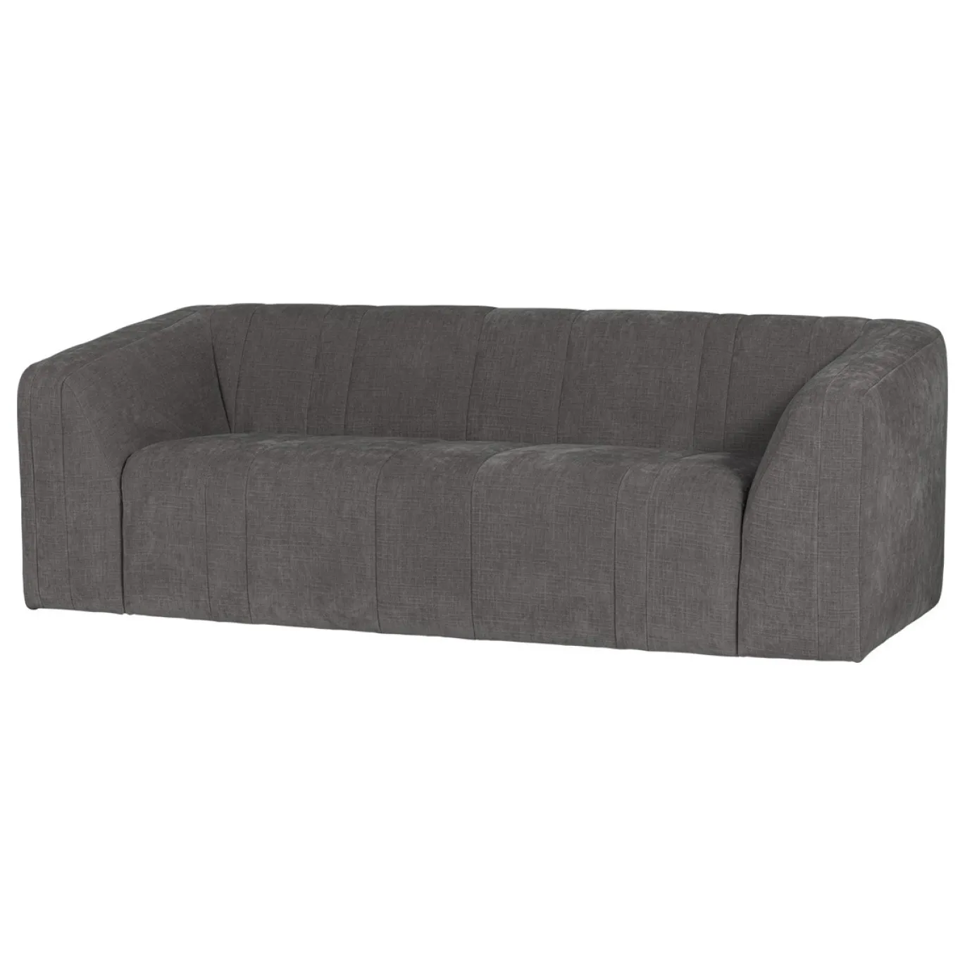 Woood 2-Zits Bank Omaire Chenille Grijs