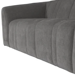 Woood 2-Zits Bank Omaire Chenille Grijs