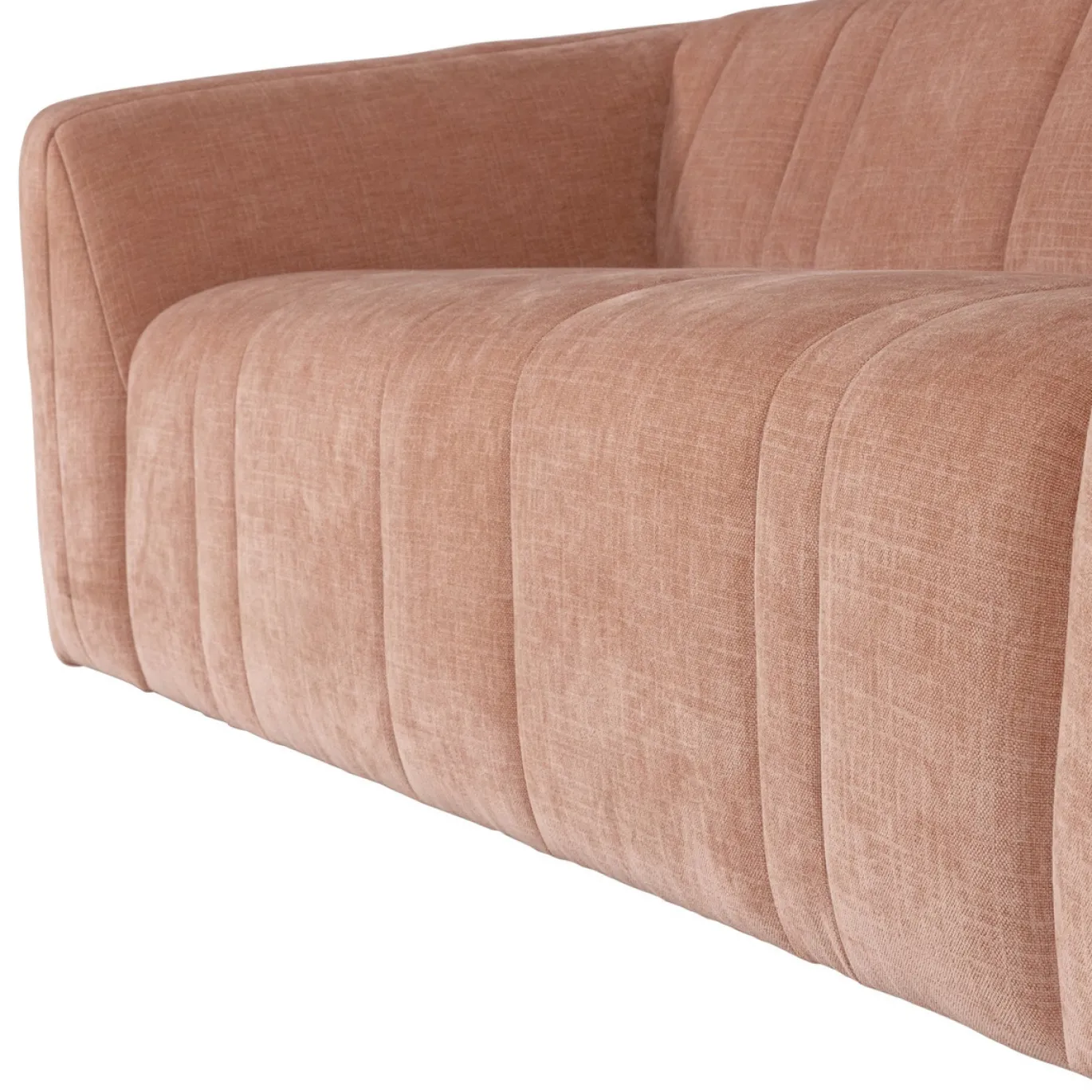 Woood 2-Zits Bank Omaire Chenille Lichtroze
