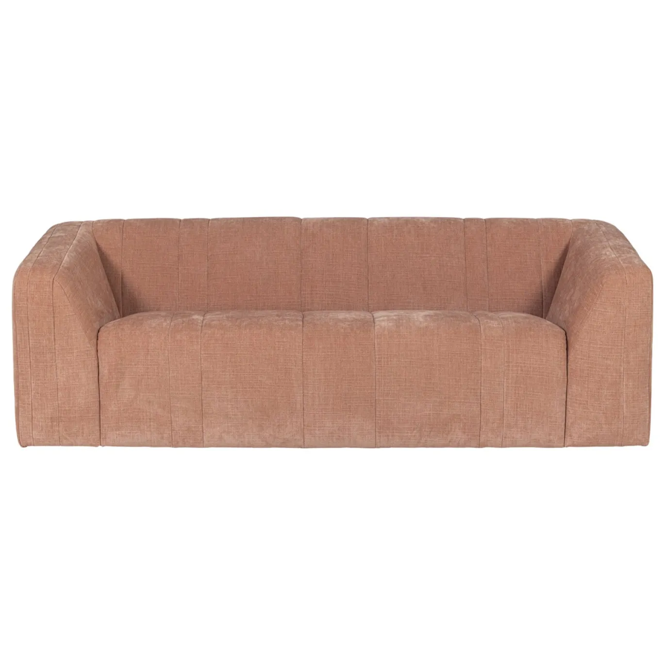 Woood 2-Zits Bank Omaire Chenille Lichtroze