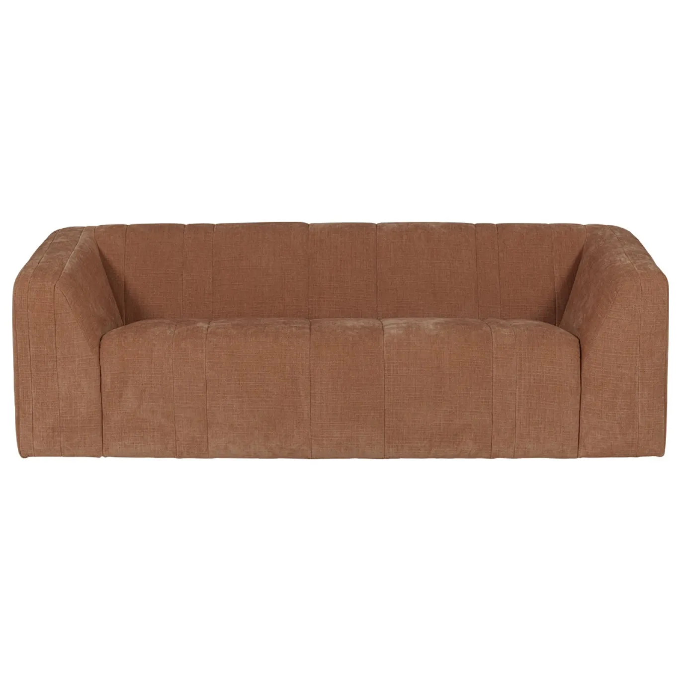 Woood 2-Zits Bank Omaire Chenille Roestbruin