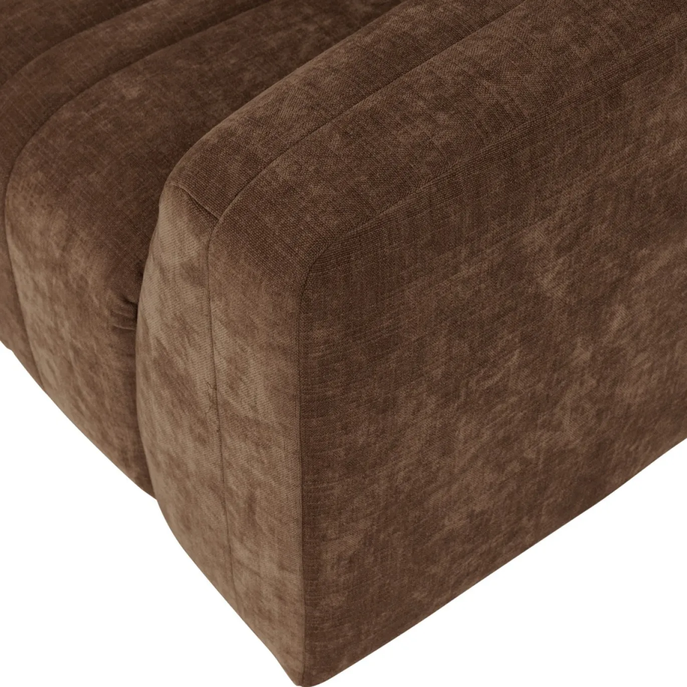 Woood 4-Zits Bank Omaire Chenille Lichtbruin