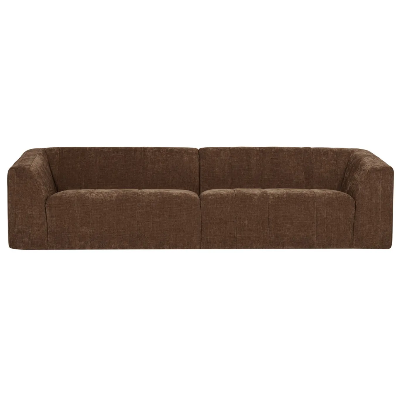 Woood 4-Zits Bank Omaire Chenille Lichtbruin