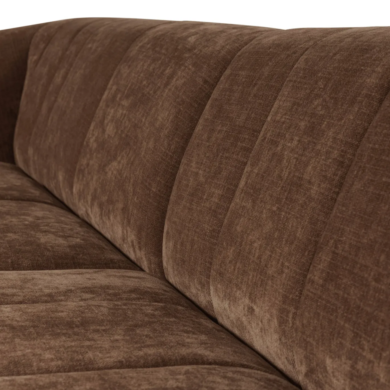 Woood 4-Zits Bank Omaire Chenille Lichtbruin