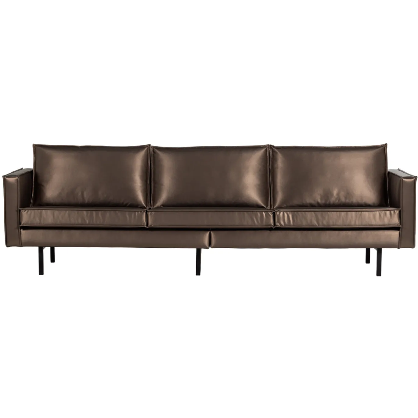Woood 3-zits Bank Rodeo Metallic Koper Bruin