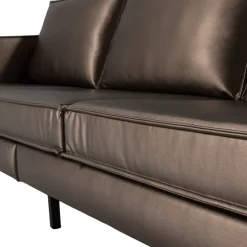Woood 3-zits Bank Rodeo Metallic Koper Bruin