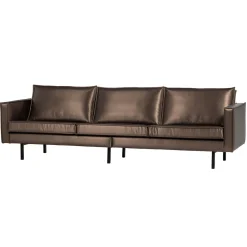 Woood 3-zits Bank Rodeo Metallic Koper Bruin