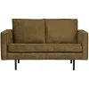 Woood 2-Zitsbank Rodeo Structure Velvet Brass