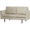 Woood 2-Zitsbank Rodeo Structure Velvet Wheatfield