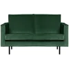 Woood 2-Zitsbank Rodeo Velvet Bosgroen