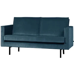 Woood 2-Zitsbank Rodeo Velvet Blauw