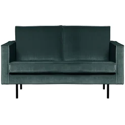 Woood 2-Zitsbank Rodeo Velvet Groenblauw