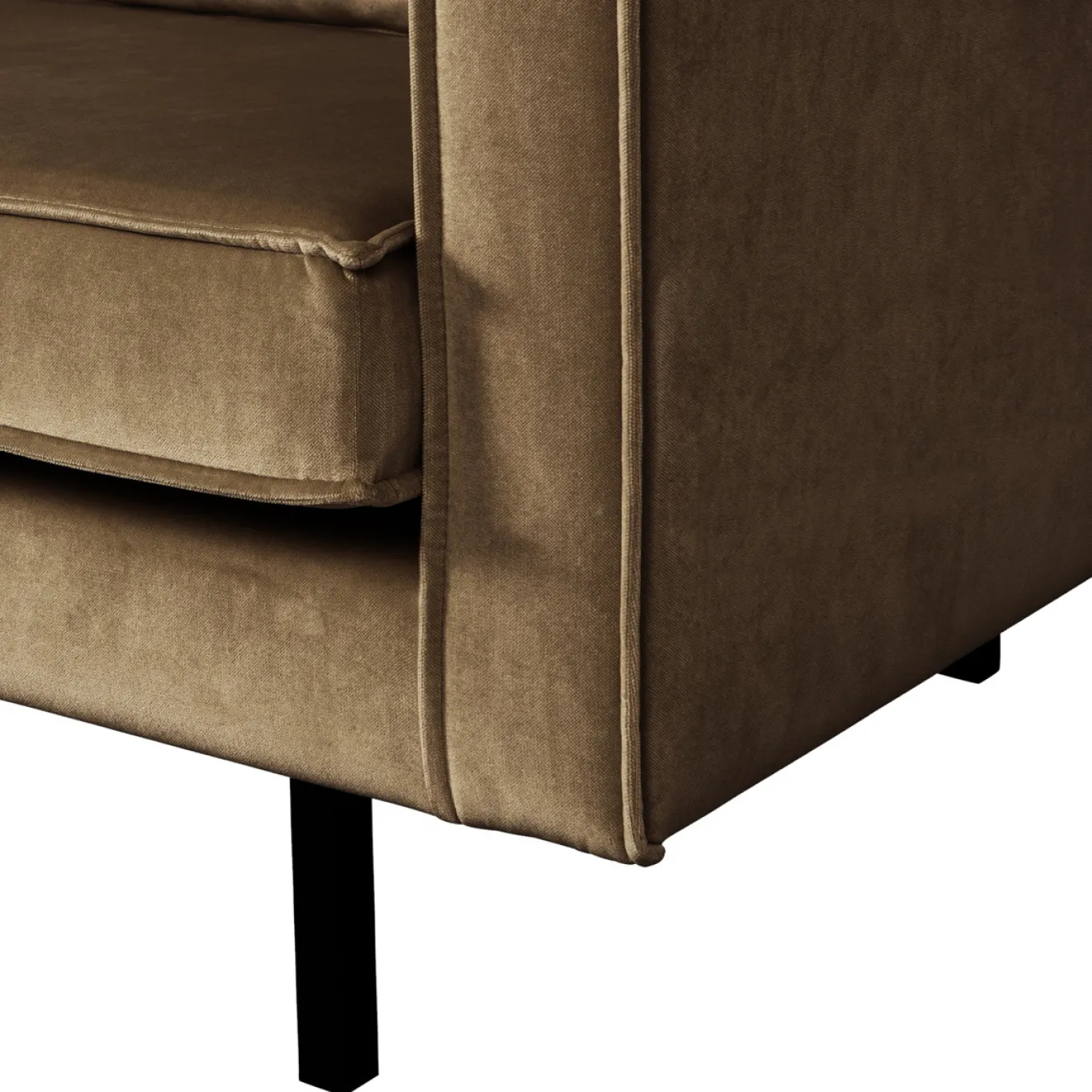 Woood 2-Zitsbank Rodeo Velvet Taupe