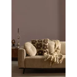 Woood 3-zits Bank Statement 230cm Structure Velvet Wheatfield