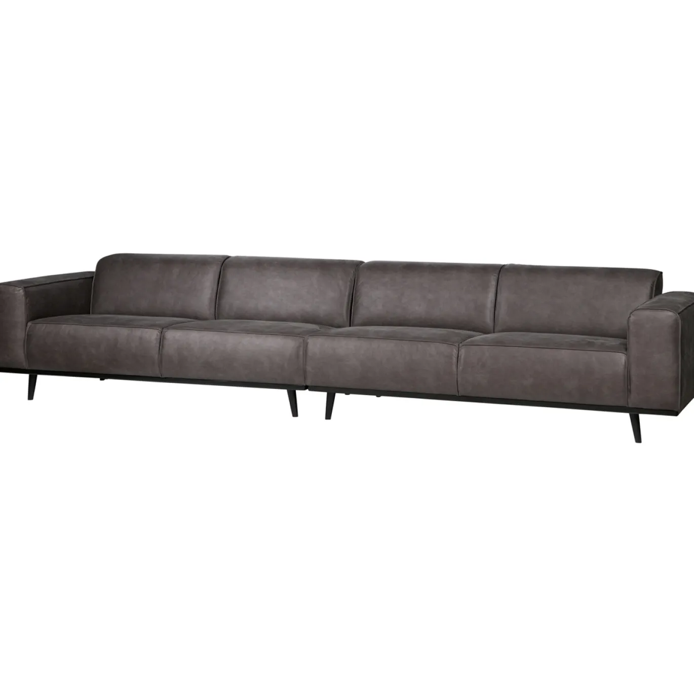 Woood 4-zits Bank Statement Xl 372cm Ecoleer Donkergrijs