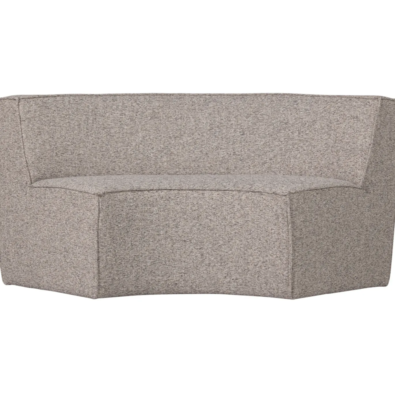 Woood 2-zits Eetbank Europa Geweven Stof Zand Melange